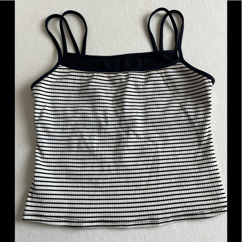 Nautica navy and white tankini